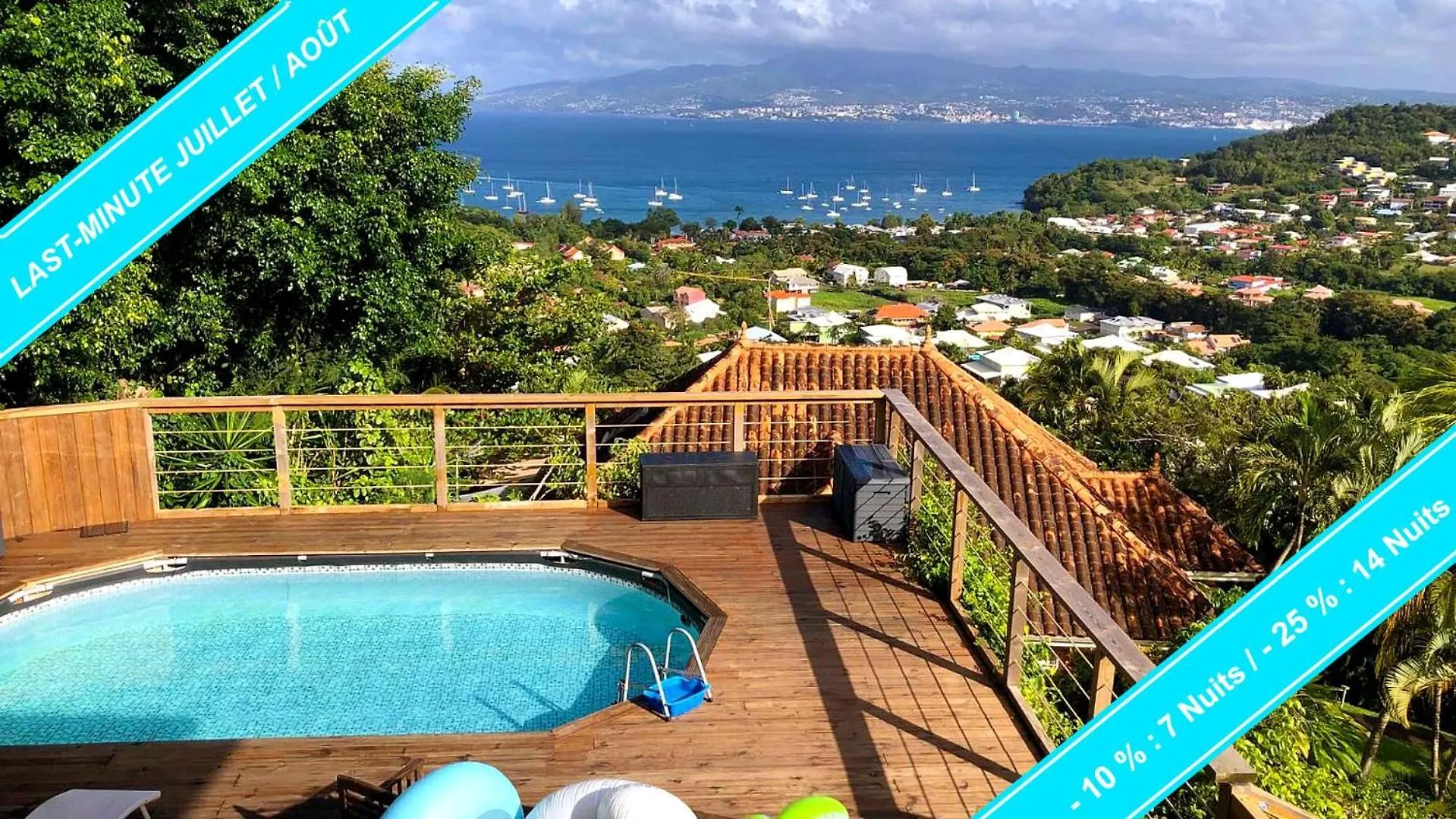 F3 Famille Ou Amis - Piscine, Vue Mer Et Calme - Anse A L'Ane, 3-Ilets